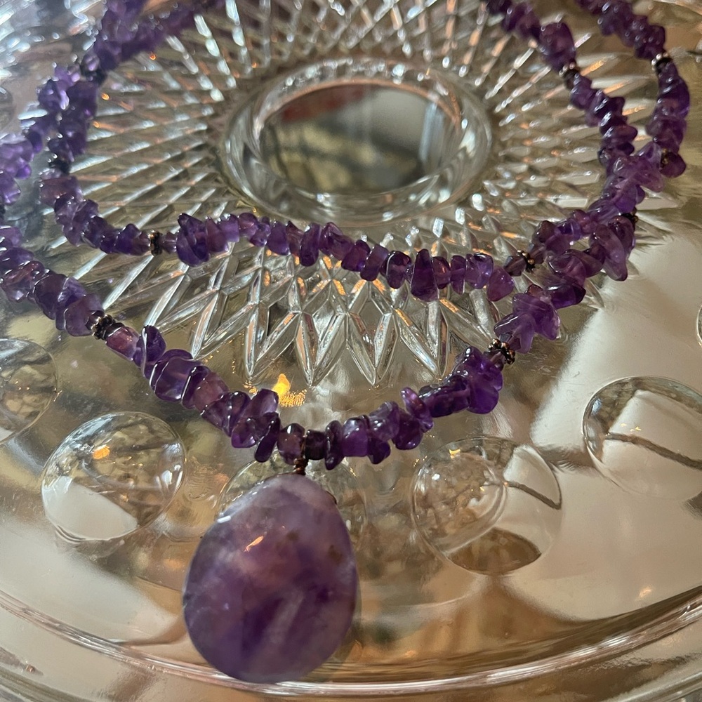 Purple Amethyst Necklace